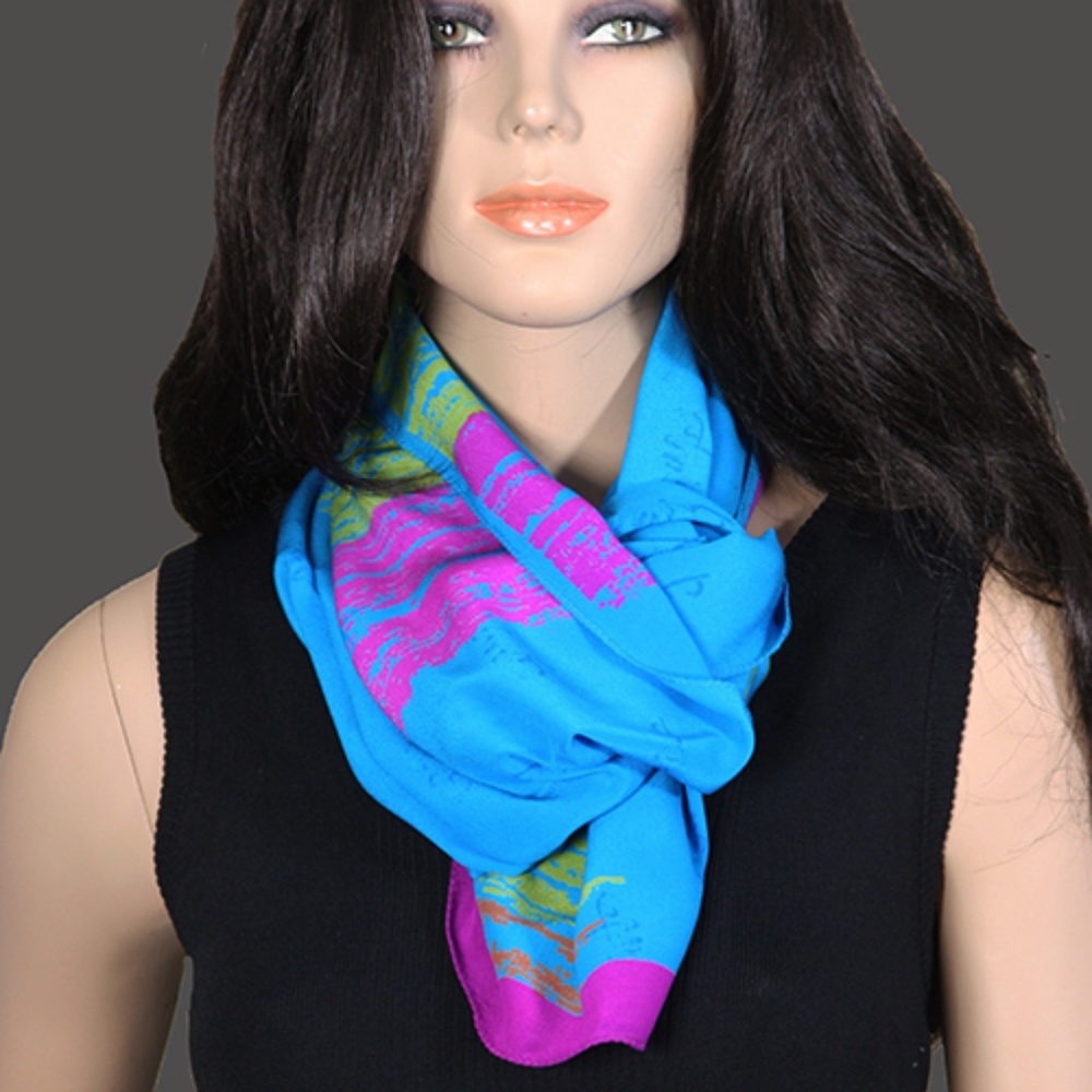 Pure Silk Oblong Designer Scarf